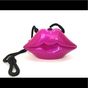 Timmy Woods Beverly Hills Fuchsia Lips Bag